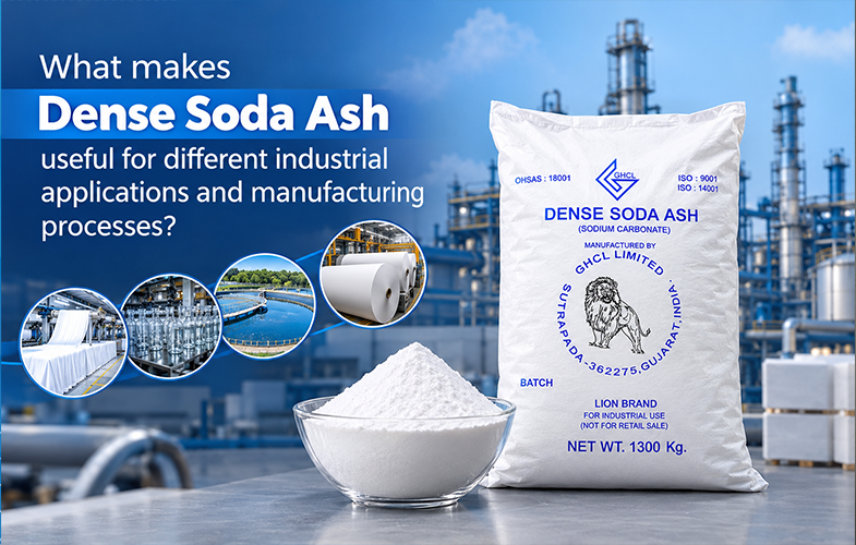What makes Dense Soda Ash useful for different industrial applications and manufacturing processes?